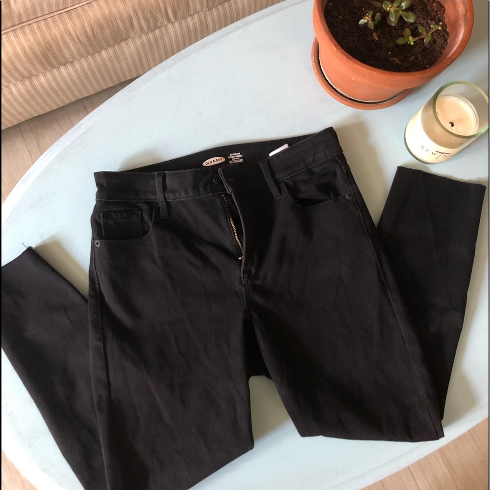High rise skinny jeans